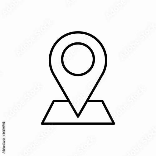 Free Download Outline map location icon.Map location vector illustration. Symbol for web and mobile - GFXLoad