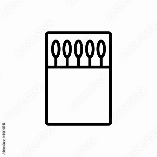 Outline matches box icon.Matches box vector illustration. Symbol for web and mobile