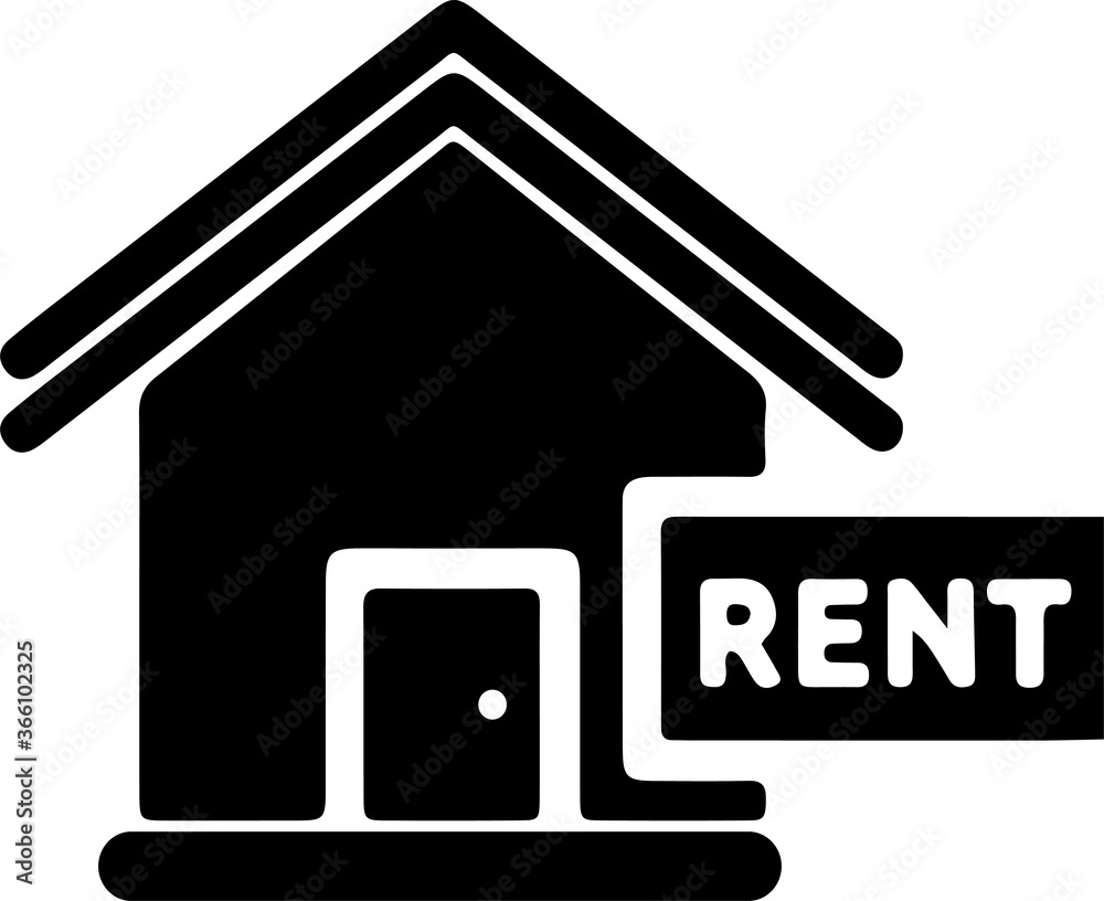 for rent icon isolated on background for rent icon isolated on background
