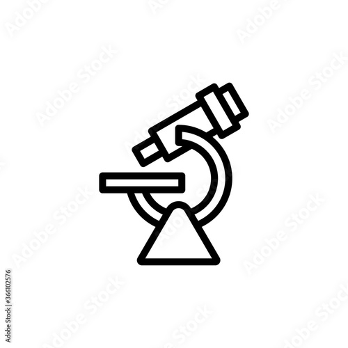 Microscope icon. Simple line  outline vector elements of knowledge icons for ui and ux  website or mobile application
