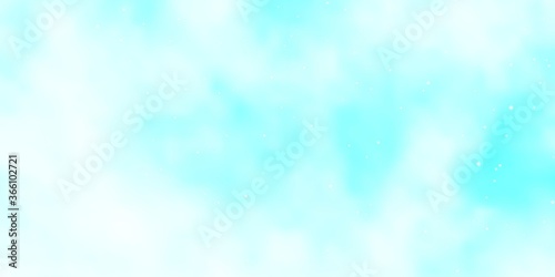 Light BLUE vector background with small and big stars. Blur decorative design in simple style with stars. Theme for cell phones.