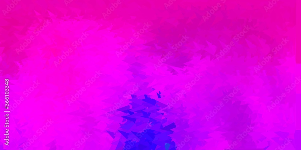 Dark pink vector gradient polygon texture.
