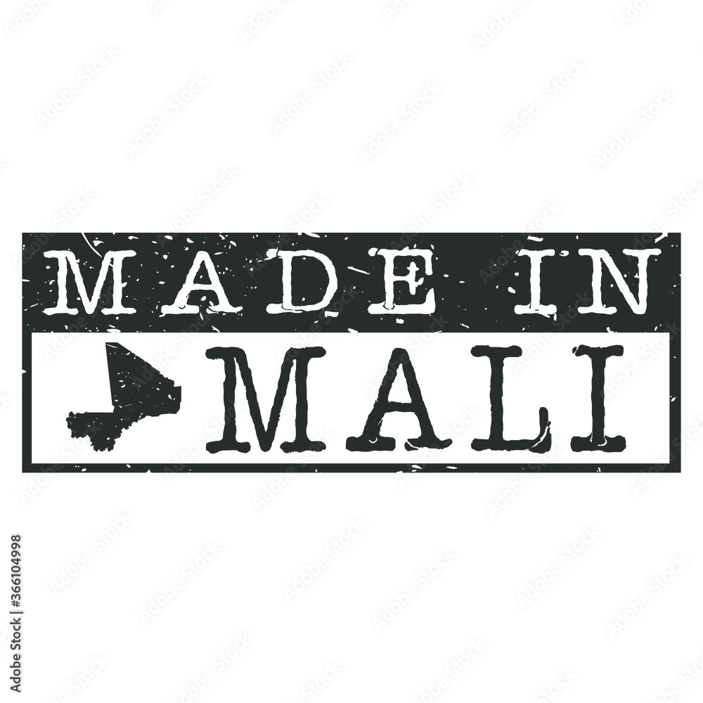 Made In Mali. Stamp Rectangle Map. Logo Icon Symbol. Design Certificated. Made In Mali. Stamp Rectangle Map. Logo Icon Symbol. Design Certificated.
