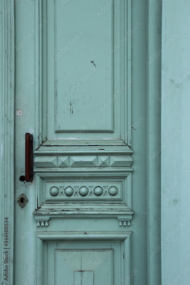 The decoration on the facade door. Woodworking example. The decoration on the facade door. Woodworking example.