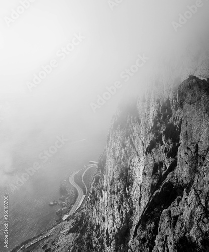 fog in the mountains