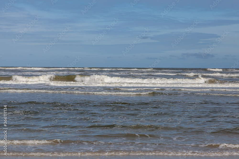 Beach, dunes and sea at Ameland