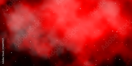 Dark Red vector template with neon stars. Colorful illustration with abstract gradient stars. Theme for cell phones.