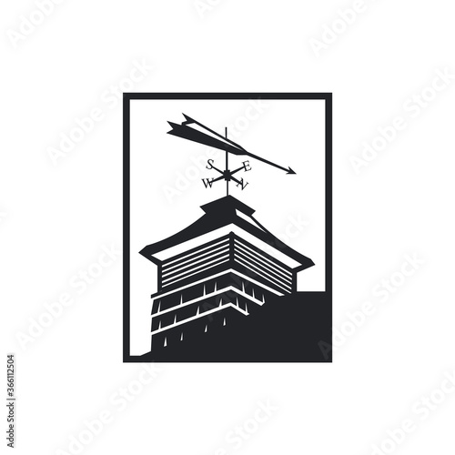 vector direction of the wind weather vane