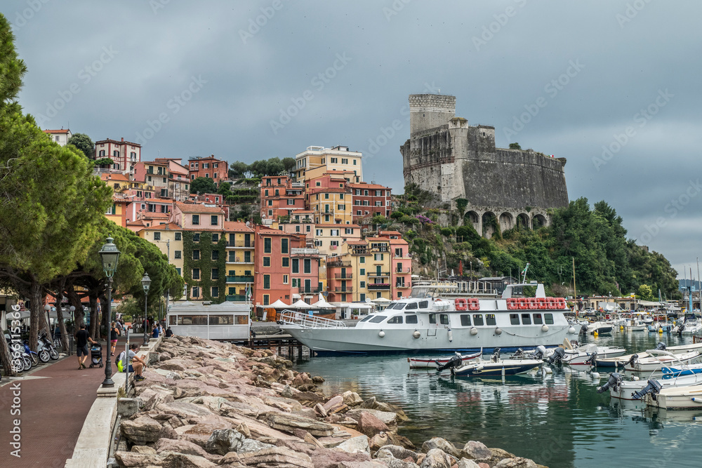 Lerici with his colored houses and the castle