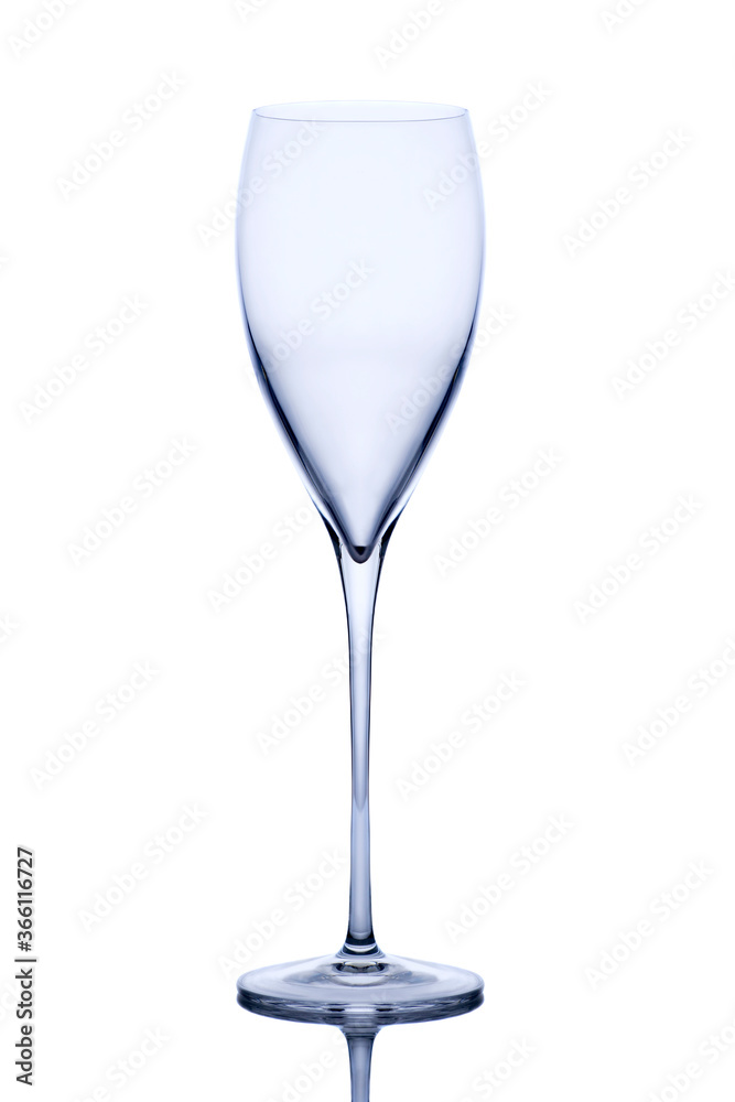 Obraz premium empty wine glass isolated on white