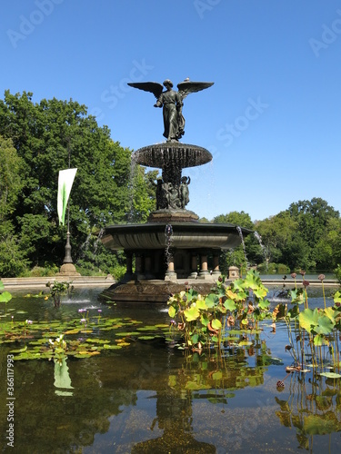 Bethesda Fountain Plaza - Central Park, New York City.