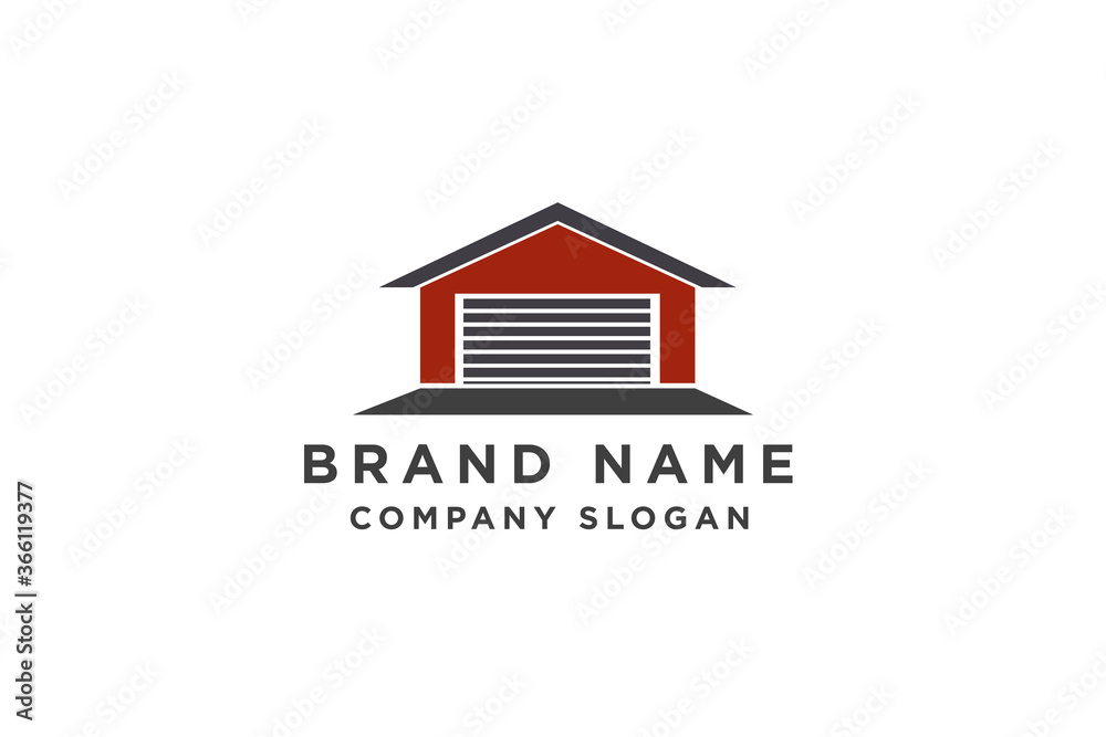 garage building logo design vector inspiration Stock Vector Adobe Stock