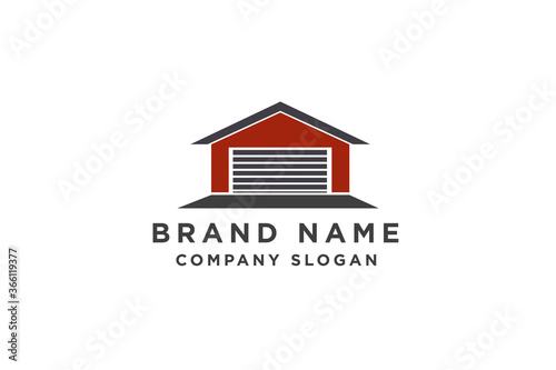 garage building logo design vector inspiration