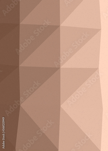 Cantaloupe color Abstract color Low-Polygones Generative Art background illustration