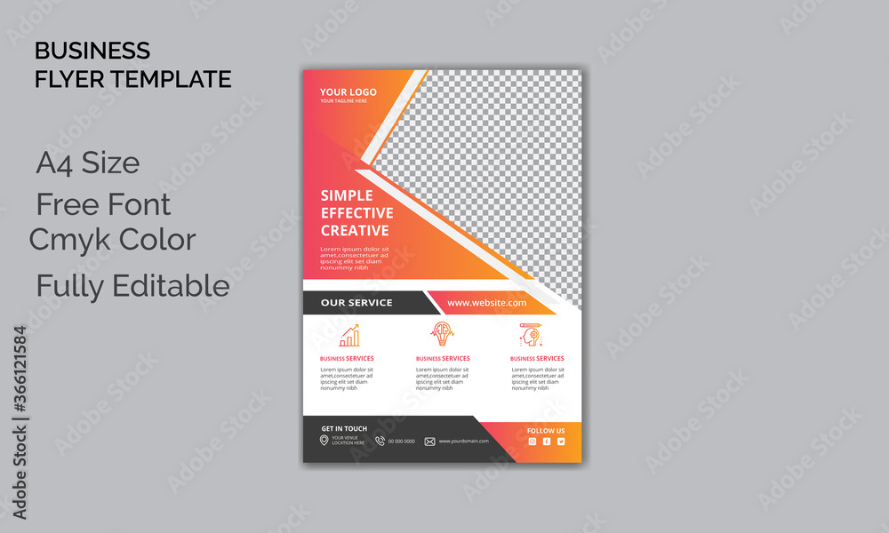 corporate business agency flyer template