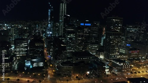 Downtown San Francisco CA at Night