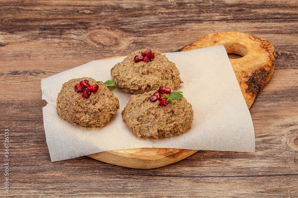 Georgian cuisine - pkhali from beans Georgian cuisine - pkhali from beans