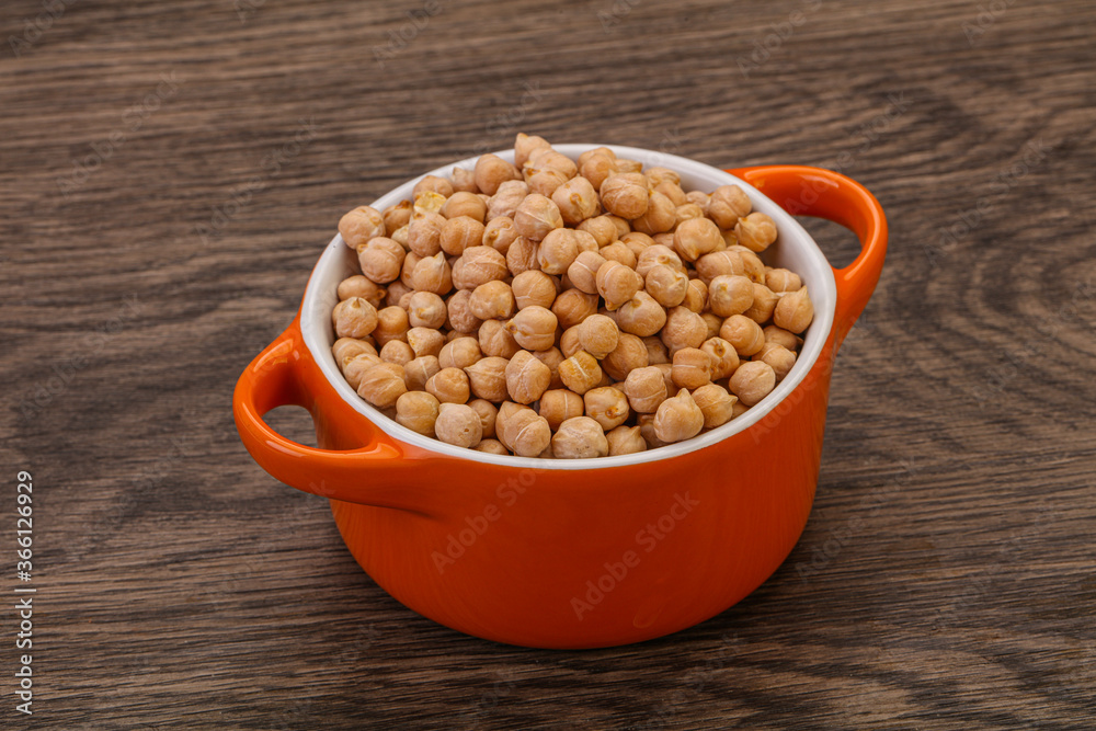 Vegan cuisine - Dry chickpea heap Vegan cuisine - Dry chickpea heap