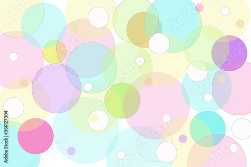 the vector illustration of colorful balloons in pastel colors
