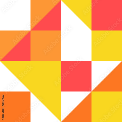 Abstract colorful background with square and triangle frames. Geometric background texture for business cards, banners, presentations and sites.