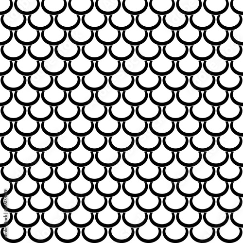 Seamless pattern and texture in fish scale design. © troyka