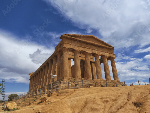 Valley of the Temples Temple of Concordia in Agrigento Italy photo
