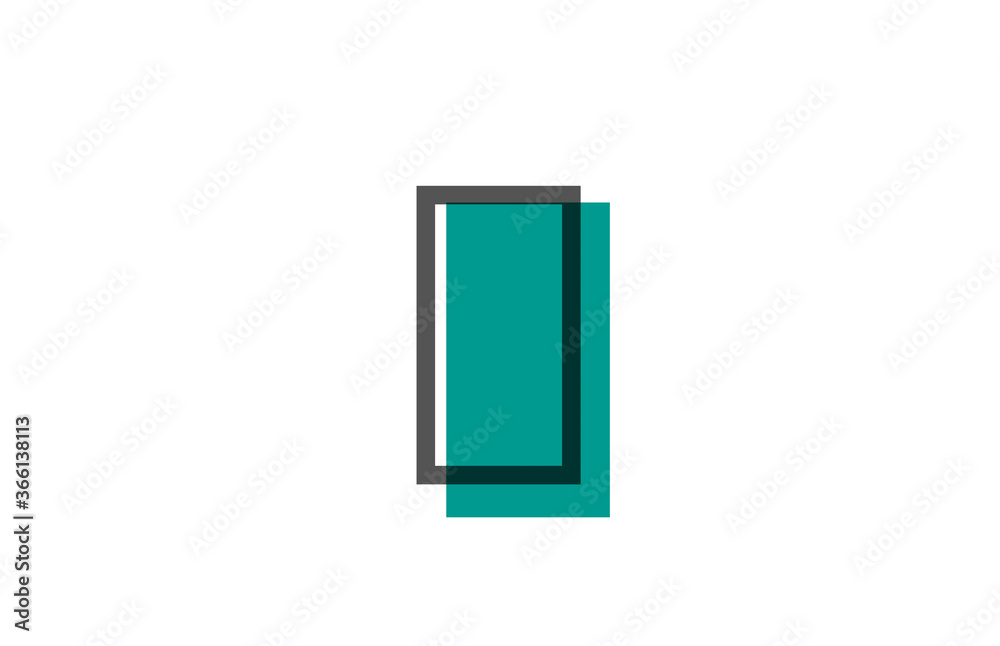green black I line alphabet letter logo icon for company. Simple line design for business green black I line alphabet letter logo icon for company. Simple line design for business