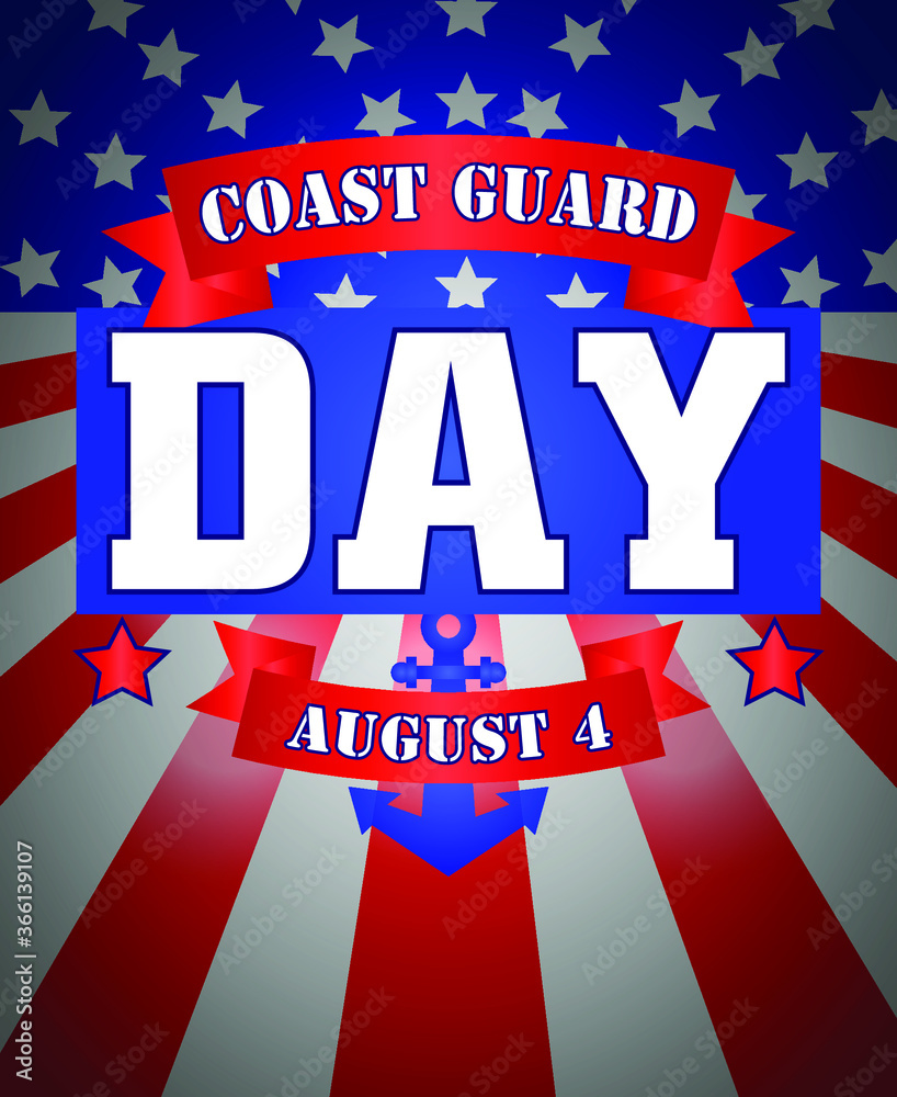 United States Coast Guard Day in the United States. Federal holiday