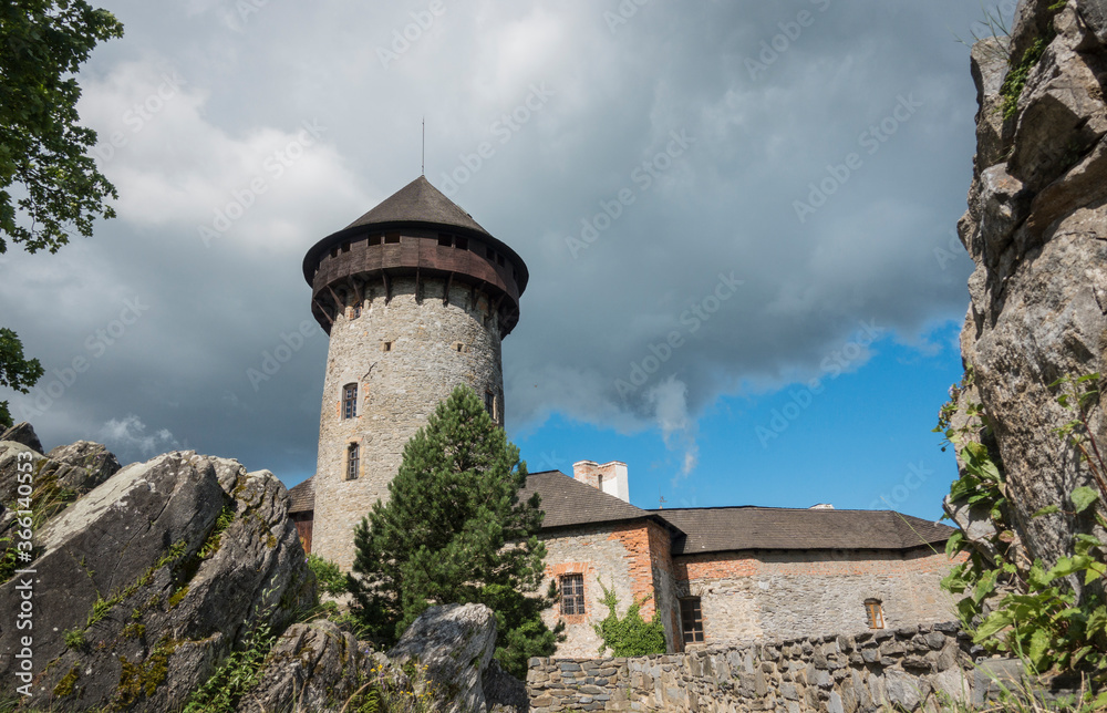 Sovinec medieval castle, Czech republic.
