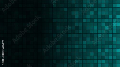 Fototapeta Naklejka Na Ścianę i Meble -  Abstract background of small squares in light blue colors with horizontal gradient