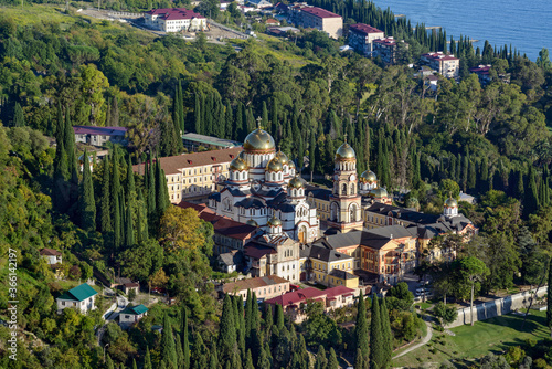 New Athos monastery, famous landmark, Abkhazia photo