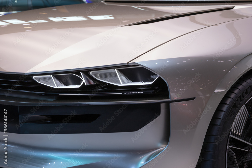 Paris Oct 2 2018 Peugeot E Legend Retro Autonomous Concept Car Reveiled At The Paris Motor Show Stock Photo Adobe Stock Paris Oct 2 2018 Peugeot E Legend Retro Autonomous Concept Car Reveiled At The Paris Motor Show Stock Photo Adobe Stock
