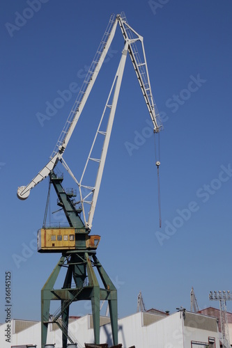 Wallpaper Mural Crane in the estuary of Bilbao Torontodigital.ca