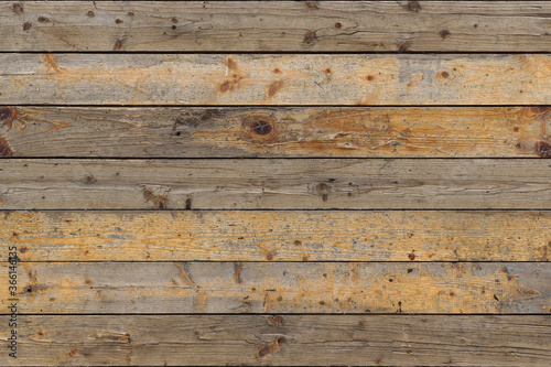 Full frame image of the shabby multicolored wooden planks. High resolution background or texture for design in loft, grunge, vintage, industrial style, copy space