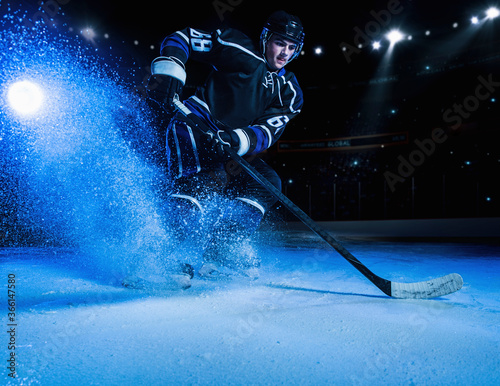 Hockey player on ice