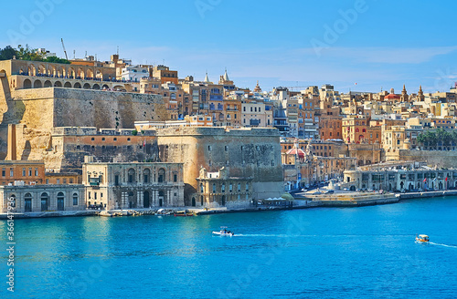 Lascaris Bastion of Valletta fortification, Malta photo