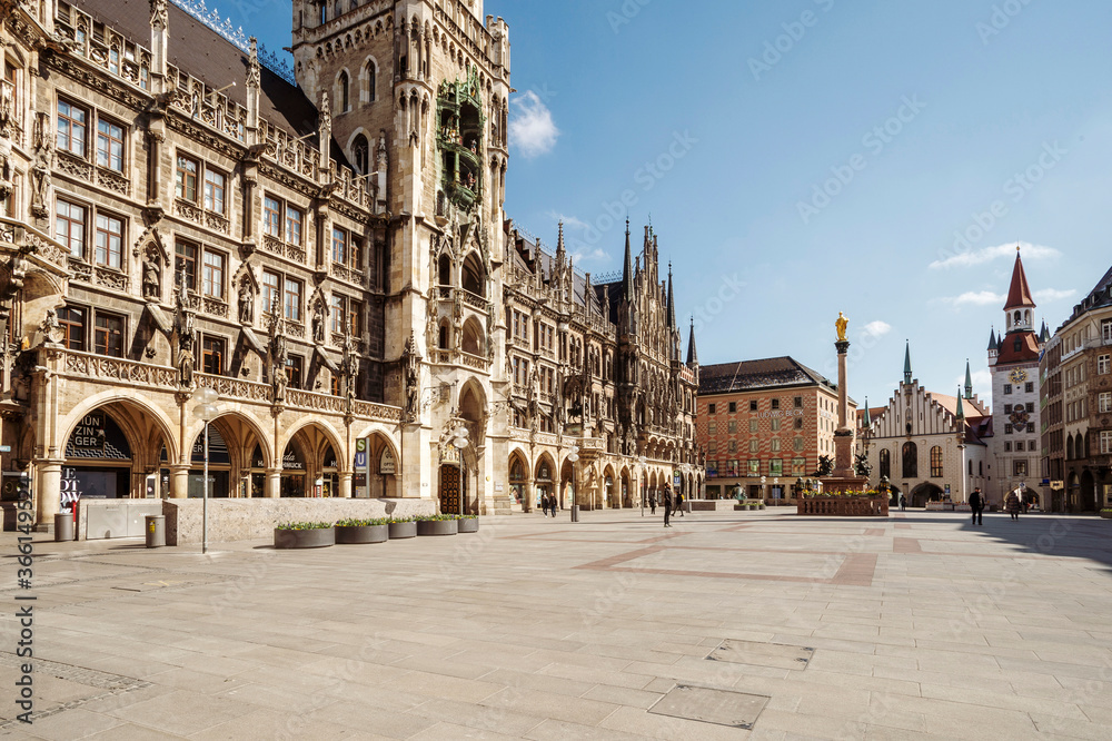 City Hall Munich - obrazy, fototapety, plakaty 