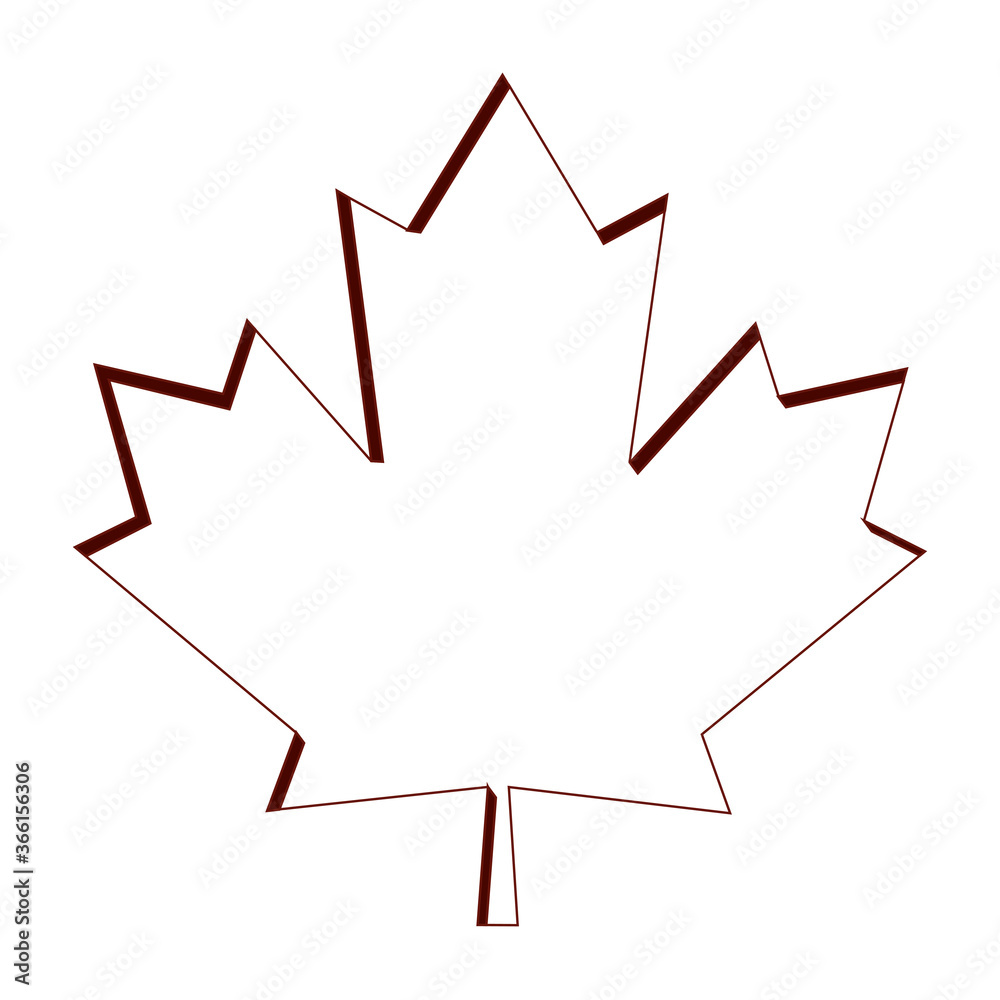 Obraz premium Maple leaf icon