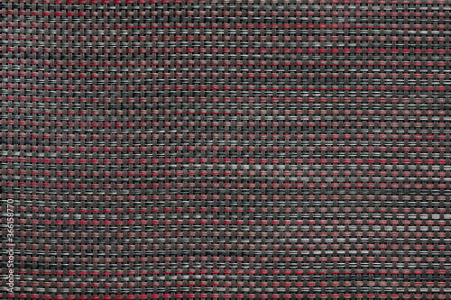 Closed weft plastic texture in shades of gray and red