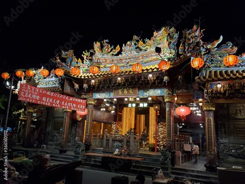Colorful shrine in Taipei