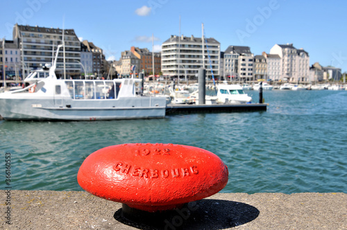 Mooring buoy in Cherbourg, France photo