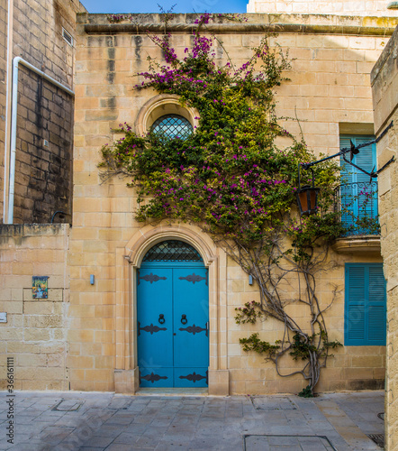 Old door in the old town of Mdina