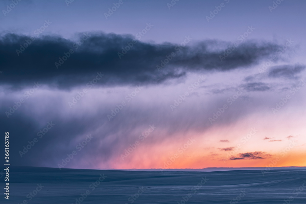 Moody winter landscape, Tana, Norway Moody winter landscape, Tana, Norway