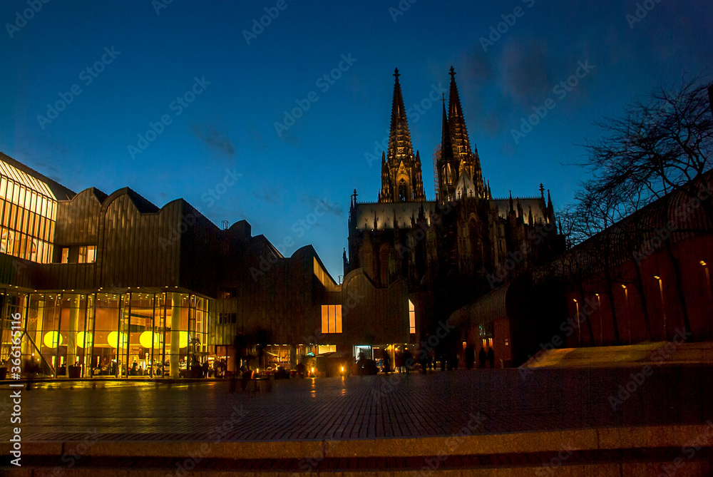 Cathedral photographed in Cologne, Germany. Picture made in 2009.
