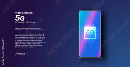 5G new wireless internet wifi connection. Smart city or intelligent building isometric vector concept. Building automation with computer networking illustration
