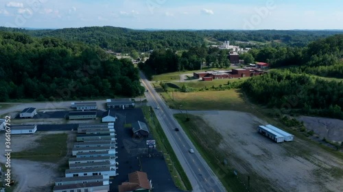 Hyperlapse of road way from drone