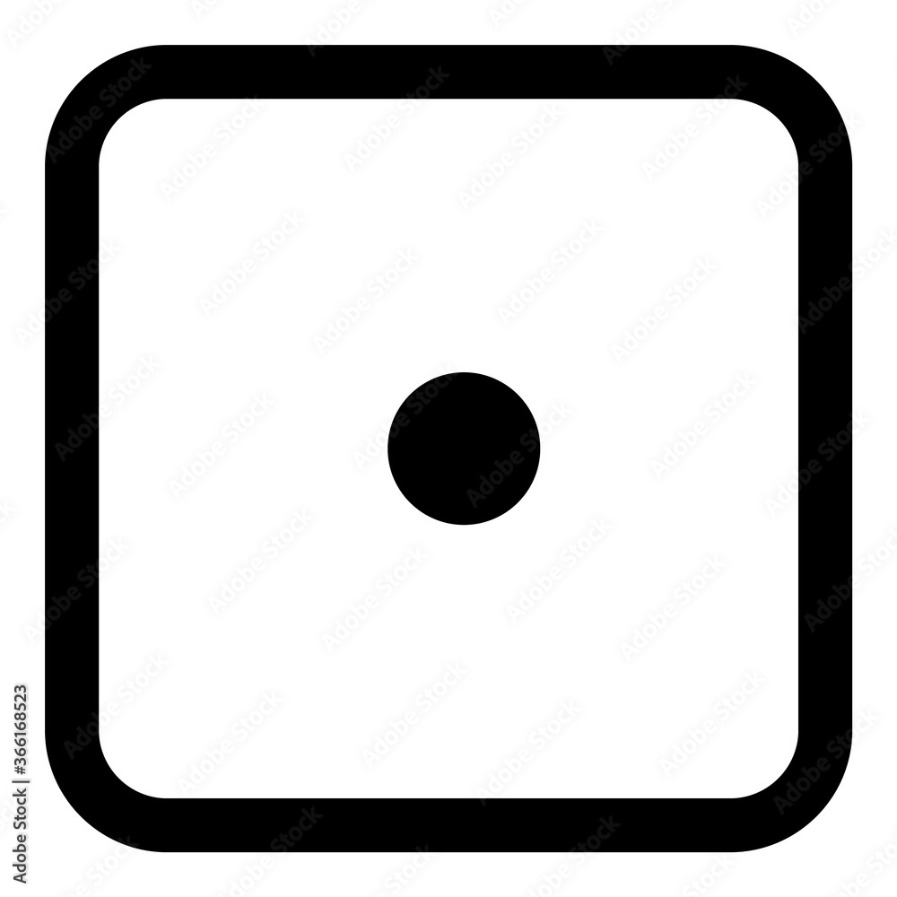 Dice Flat Icon Isolated On White Background Dice Flat Icon Isolated On White Background