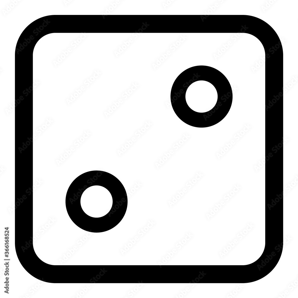 Dice Flat Icon Isolated On White Background Dice Flat Icon Isolated On White Background