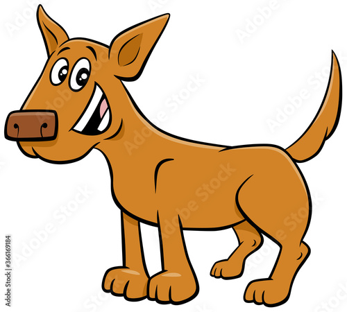cartoon dog or puppy funny animal character