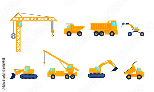 Construction machines set